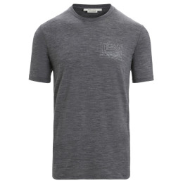 Tricou funcțional bărbați Icebreaker Tech Lite II SS Tee Mountain Sunset gri
