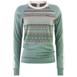 Tricou femei Kari Traa Tuva Longsleeve verde/gri