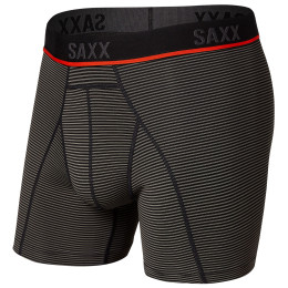 Boxeri Saxx Kinetic Light-Compression Mesh gri/roșu