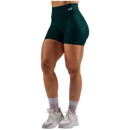 Pantaloni scurți femei Nebbia Extra Push-Up Shorts Primal verde închis DARK GREEN