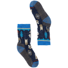 Șosete copii Smartwool Kids' Hike Light Cushion Critter Cache C albastru închis Deep Navy