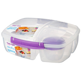 Cutie de prânz Sistema Triple Split Lunch 2L violet