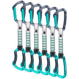 Buclă echipată Skylotec Lime Set Nylon - pack of 6 gri/verde Anthracite/Acquamarine