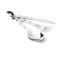 Tacâm GSI Outdoors Glacier Stainless 3 Pc. Ring Cutlery