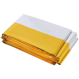 Folie izotermă Warg Survival Blanket argintiu/galben gold/silver