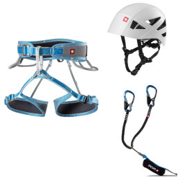 Set pentru Via Ferrata Ocún Via Ferrata Twist Tech Eco Captur Pro Swivel Shard Set albastru/gri