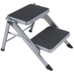 Treaptă anti-derapantă Bo-Camp Step-up foldable double gri/negru Grey