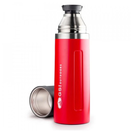 Termos GSI Outdoors Glacier Stainless Vacuum Bottle 1l roșu red