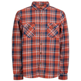 Cămașă bărbați Fundango Roddy Lined Shirt roșu blood