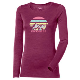 Tricou funcțional femei Progress Hela "Landscape" violet ostruzinova