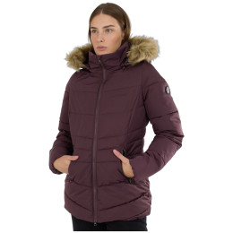 Geacă lungă de iarnă femei Fundango Prue Padded Jacket roz/violet light aubergine
