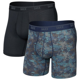 Boxeri bărbați Saxx Quest Quick Dry Mesh Boxer Brief Fly 2Pk