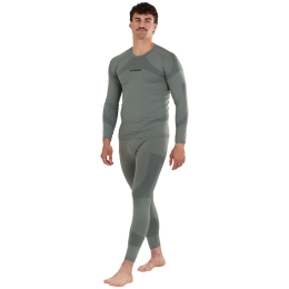 Lenjerie termică bărbați Fundango Seamless Baselayer Set khaki khaki