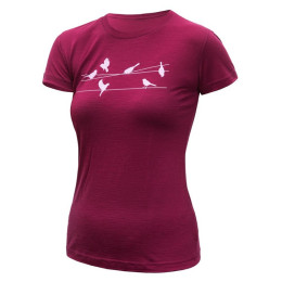 Tricou funcțional femei Sensor Merino Active Songbirds