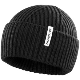 Căciulă Salomon Snowbird Beanie U negru DEEP BLACK