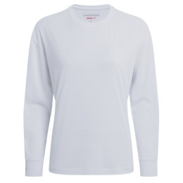 Tricou femei Craghoppers NosiLife SolarShield+ Long Sleeved T-Shirt alb White