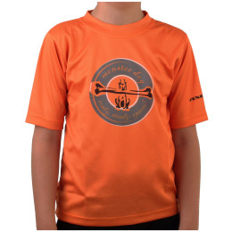 Tricou ciclism copii Axon Monster JR portocaliu/