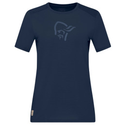 Tricou femei Norrona femund equaliser merino T-shirt albastru închis Indigo Night