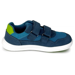 Încălțăminte barefoot all-seasons pentru copii Bugga Safi Blue albastru/verde modrá