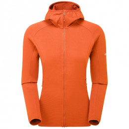 Hanorac funcțional de damă Montane Protium Hoodie portocaliu/ TIGERLILY