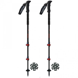 Bețe de trekking Hannah Speed Hike Fl negru/roșu