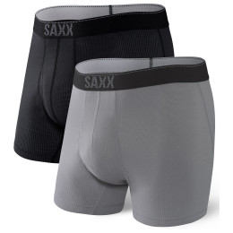 Boxeri Saxx Quest Quick Dry Mesh Boxer BF 2Pk gri