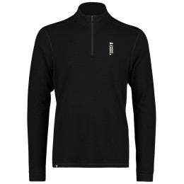 Tricou funcțional bărbați Mons Royale Cascade Merino Flex 200 1/4 Zip negru