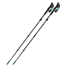 Bețe de trekking Fizan Ultrax Carbon negru/albastru light blue