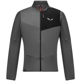 Hanorac funcțional bărbați Salewa Ortles Fleece Fz M gri onyx/0910