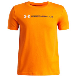 Tricou funcțional copii Under Armour UA B Logo Wordmark SS Outrageous Orange