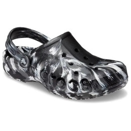Papuci Crocs Baya Marbled Clog negru/alb