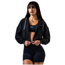 Hanorac femei Nebbia Black zip-up hoodie Power negru BLACK