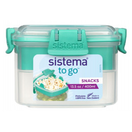 Cutie pentru mâncare Sistema Snack To Go turcoaz