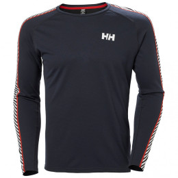 Tricou funcțional bărbați Helly Hansen Lifa Active Stripe Crew albastru închis