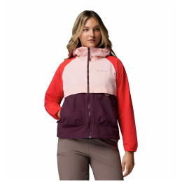 Geacă femei Columbia Spire Valley™ Windbreaker roz Moonvista, Pink Sand, Poppy Red