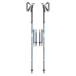Bețe de trekking Leki Micro Vario Carbon Antishock albastru DarkblemetallicDarkblueWhite