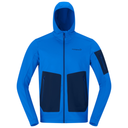 Hanorac funcțional bărbați Norrona falketind warm2 stretch Hood albastru Skydiver