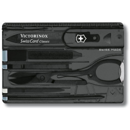 Card multifuncțional Victorinox SwissCard Classic negru