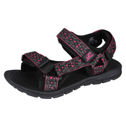 Sandale pentru femei Hannah Feet (cube) negru/roz Jazzy(Cube)