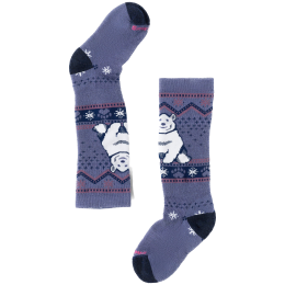 Șosete Smartwool Kids' Wintersport Full Cushion Polar Bear albastru