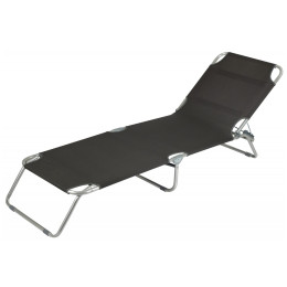 Saltea plajă Bo-Camp Sun lounger with sunscreen negru