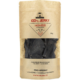 Jerky Usušil & Syn 100% Hovězí s pepřem 50 g maro