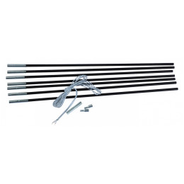 Set segmente Rockland Tent Poles ROD - 6 x 60 cm negru