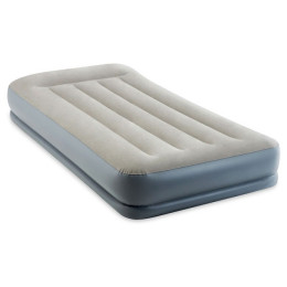 Saltea gonflabilă Intex Twin Dura-Beam Pillow Rest gri