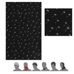 Fular Sensor Tube Pattern negru/alb