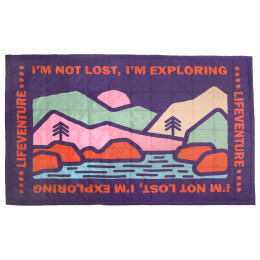 Pătură LifeVenture Sundown Berber Lined Blanket violet Mountain
