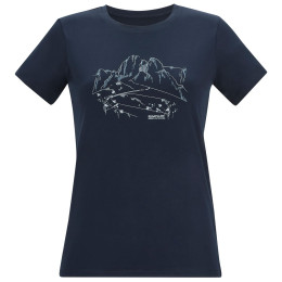 Tricou femei Regatta Womens Fingal Stretch albastru închis Navy