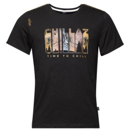 Tricou bărbați Chillaz Time to Chill negru black