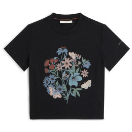 Tricou femei Icebreaker Merino 150 Tech Lite SS Crop Tee NZ Flora