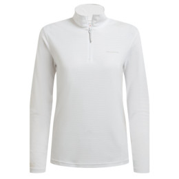 Tricou femei Craghoppers NosiLife SolarShield+ Half Zip Top alb White